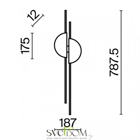 Настенные светильники MOD179WL-L22W4K Maytoni | Svetdom.by