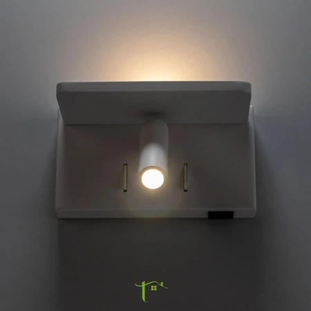 Citilux Декарт CL704370 LED USB QI Светильник поворотный Белый CITILUX