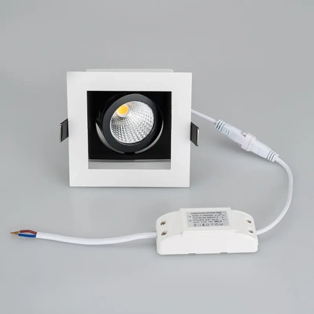 Светильник CL-KARDAN-S102x102-9W Day (WH-BK, 38 deg) Arlight 024125 Arlight