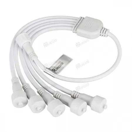 ARLIGHT Коннектор питания ARD-CLASSIC-SYNC-RGB White (230V, 5 ports) (Ardecoled, Закрытый)