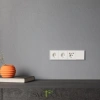 Накладка для розетки с заземлением и защитными шторками Voltum S70 Хлопок VLS000713 Voltum VLS000713