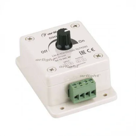 ARLIGHT Диммер LN-X-1CH (12/24V, 96/192W) (Arlight, IP20 Пластик, 1 год)