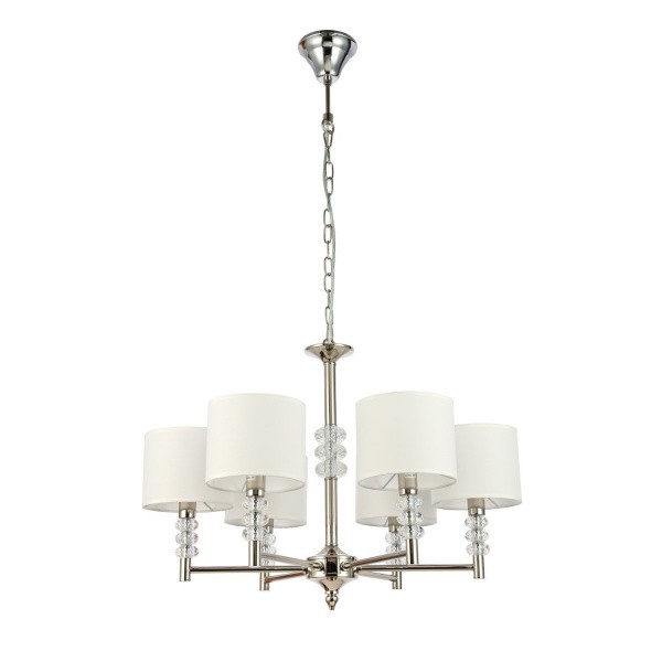 SL1751.103.06 Люстра подвесная ST-Luce Никель/Белый E14 6*40W ENITA