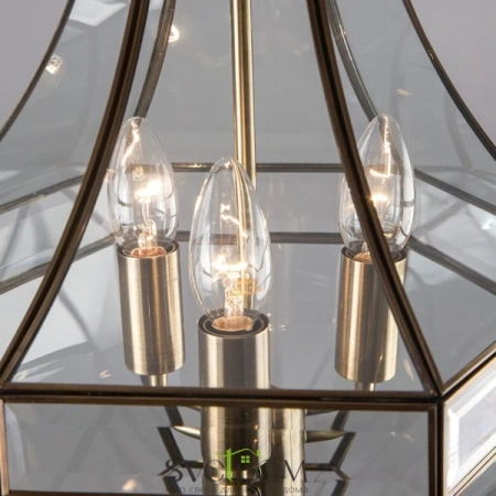 Citilux Гера-1 CL444130 Люстра подвесная витражная Бронза CITILUX