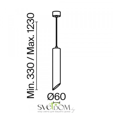 Подвесной светильник Maytoni P044PL-01-30GU10-B Maytoni