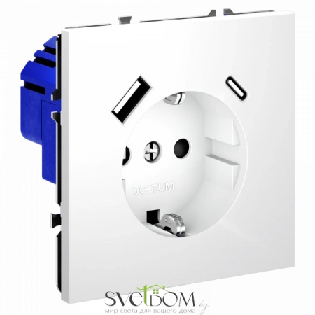 Розетка с USB, A+C Voltum S70 VLS040502  Voltum