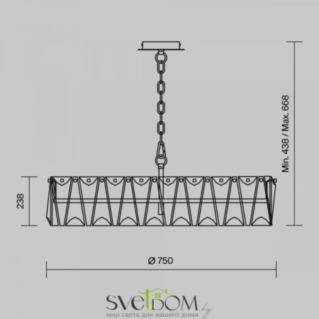 Подвесные светильники Maytoni MOD043PL-08G от Магазина Svetdom.by