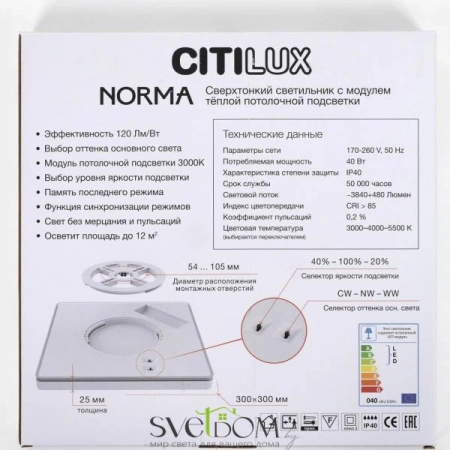 Накладные светильники CITILUX CL748K301 от Магазина Svetdom.by