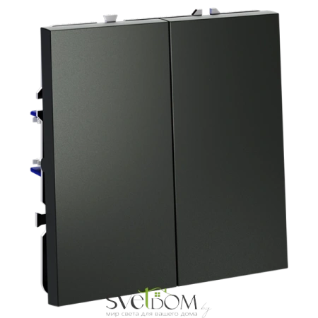 Выключатель с самовозвратом двухклавишный Voltum S70 VLS020606  Voltum VLS020606