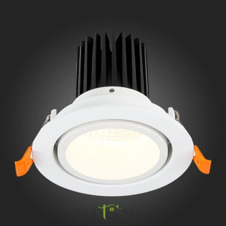 ST705.538.10 Св-к встр. Белый LED 1*10W 3000K 750Lm Ra>90 38° IP20 D102xH85 170-240V Встраиваемые светильники ST LUCE