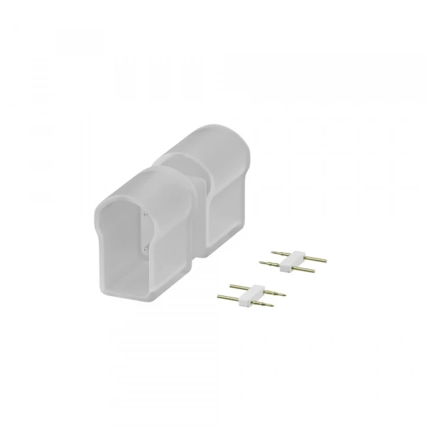 Двусторонний коннектор (выход прямой) для гибкого неона AC220V 25x13 мм