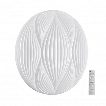 7686/EL PALE SN 156 Светильник пластик/белый LED 70Вт 3000-6000К D480 IP43 пульт ДУ HIMAR