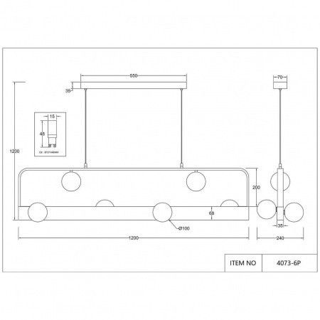 Люстры подвесные4073-6P Favourite | Svetdom.by