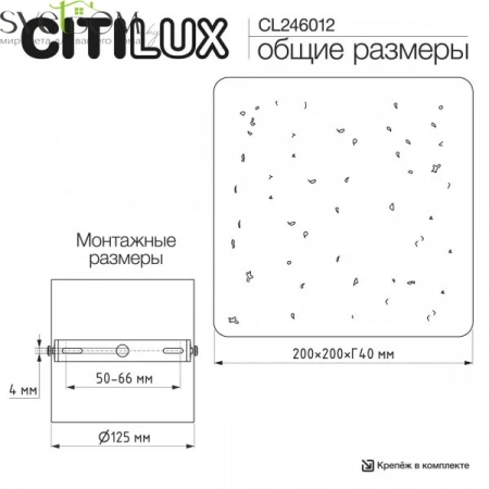 Настенные светильники CL246012 CITILUX | Svetdom.by