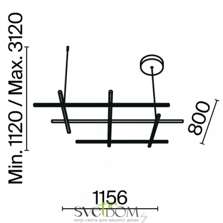 Подвесные светильники Maytoni MOD278PL-L86G3K от Магазина Svetdom.by
