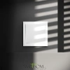 Проходной переключатель одноклавишный с подсветкой  Voltum S70 VLS010402  Voltum VLS010402