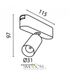 Трековый светильник Technical TR103-1-5W4K-M-B TR103-1-5W4K-M-B Maytoni