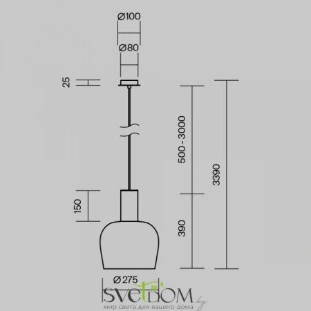 Подвесные светильники Maytoni MOD414PL-L7B3K от Магазина Svetdom.by