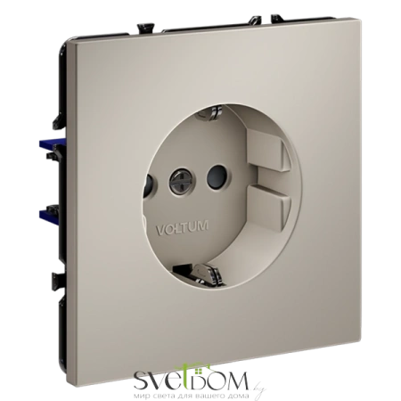 Розетки электрические с заземлением и шторками  Voltum S70 VLS040203  Voltum VLS040203