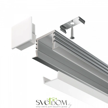 Алюминиевый профиль встраиваемый 22x12 ALM006S-2M