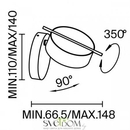 Настенные светильники MOD180WL-L4B3K1 Maytoni | Svetdom.by