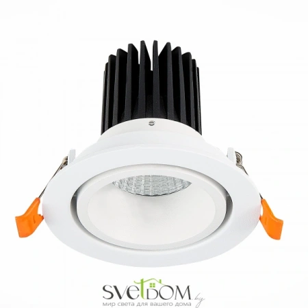 ST705.538.10 Св-к встр. Белый LED 1*10W 3000K 750Lm Ra>90 38° IP20 D102xH85 170-240V Встраиваемые светильники ST LUCE