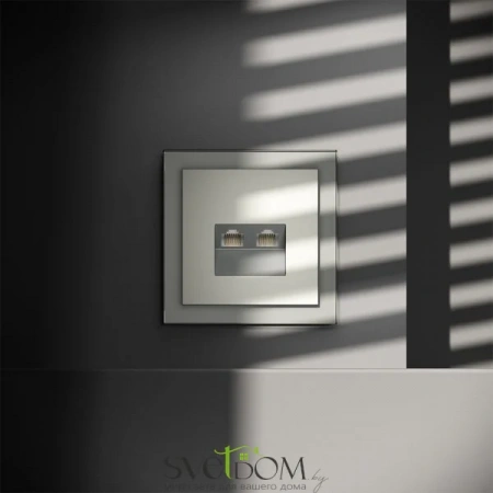 Розетка компьютерная двойная Voltum S70 VLS060205  Voltum