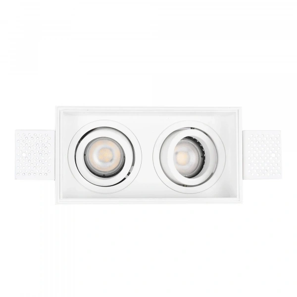 ST262.518.02 Св-к встр. Белый GU10 2*50W IP20 L91,5xW17,2xH5,2 220V Без ламп Встраиваемые светильники