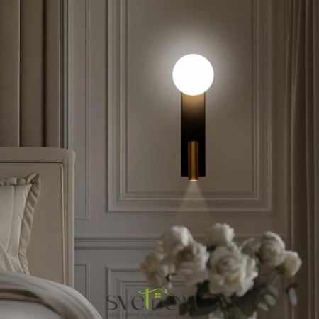 Citilux Декарт CL704451 LED Светильник с выключателем Чёрный+Бронза CITILUX