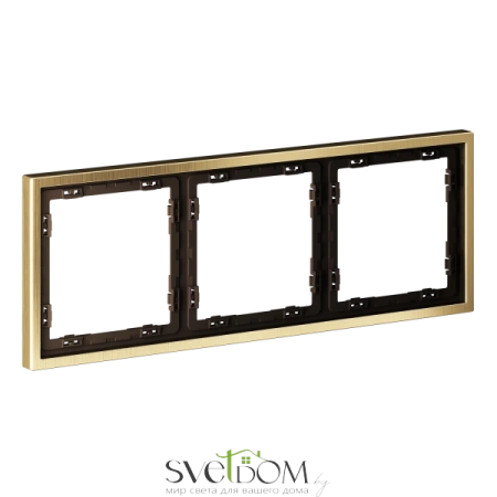 Рамки металлические Voltum S70 METAL Латунь VLSM120309 Voltum VLSM120309