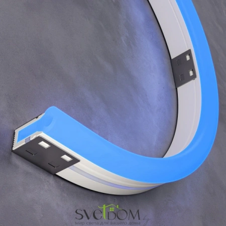 Гибкий неон 1708 24В 9,6Вт/м Blue IP67 5м 200521 | Svetdom.by