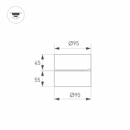 Светильник SP-RONDO-FLAP-R95-16W Day4000 (WH, 110 deg) Arlight 026481 Arlight