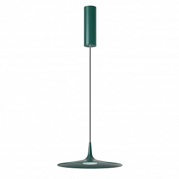 7037/12L HIGHTECH ODL25 305 темно-зеленый/металл/акрил Подвесной светильник IP20 LED 12W 3000K AC90-260V SOMBRA