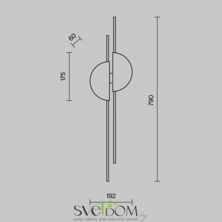 Настенные светильники MOD179WL-L22BS4K1 Maytoni | Svetdom.by