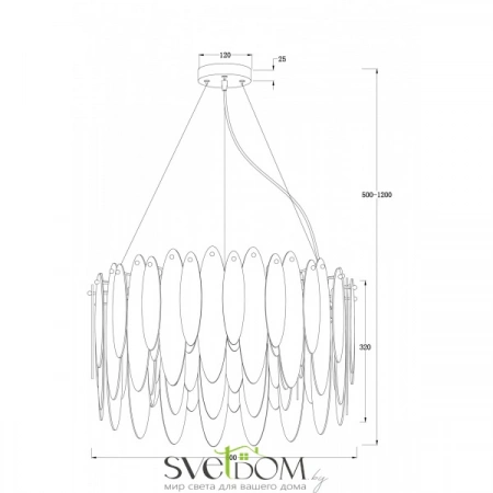 Подвесные светильники Freya FR5217PL-08FG от Магазина Svetdom.by