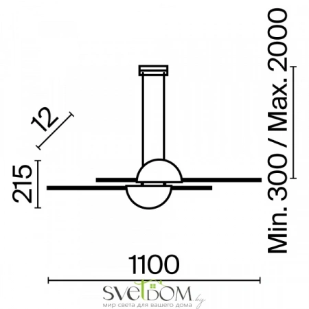 Подвесные светильники Maytoni MOD179PL-L26BS4K от Магазина Svetdom.by