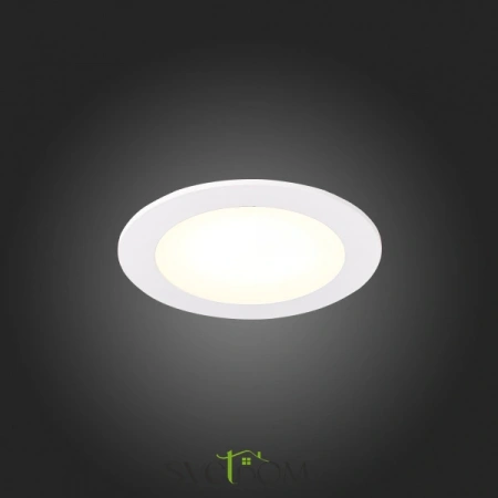 ST209.548.06 Св-к встр. Белый LED 1*6W 4000K 370Lm Ra80 110° IP20 D120xH8 90-265V Встраиваемые светильники ST LUCE