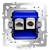 Механизм розетки TV+RJ45 кат. 6 Voltum S70 VLS0607M Voltum VLS0607M