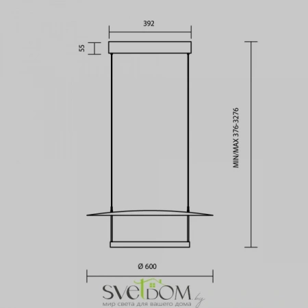 Подвесные светильники Maytoni MOD280PL-L30B3K1 от Магазина Svetdom.by