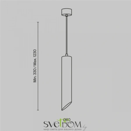 Подвесные светильники Maytoni P044PL-01-30GU10-B от Магазина Svetdom.by