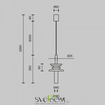 Подвесные светильники Maytoni MOD255PL-01B2 от Магазина Svetdom.by