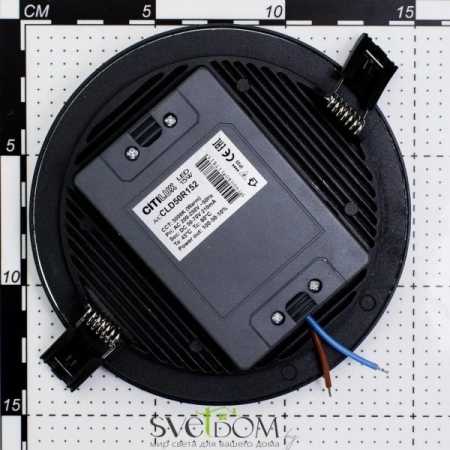 Citilux Омега CLD50R152 LED Встраиваемый светильник с диммером Чёрный CITILUX