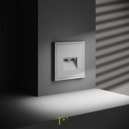 Розетка компьютерная двойная Voltum S70 VLS060202  Voltum