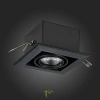 ST250.448.01 Св-к встр. Черный GU10 1*50W  L126xW126xH70 220V Без ламп Встраиваемые светильники ST LUCE