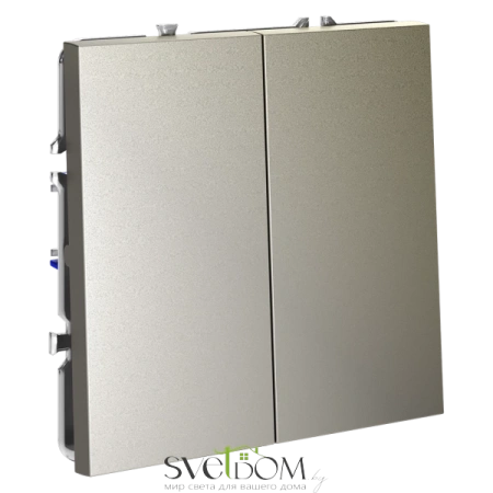 Выключатель двухклавишный Voltum S70 VLS020104  Voltum VLS020104