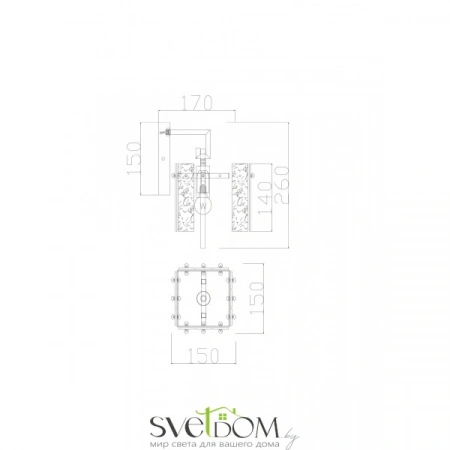 Бра и настенные светильники FR5166WL-01BS Freya | Svetdom.by