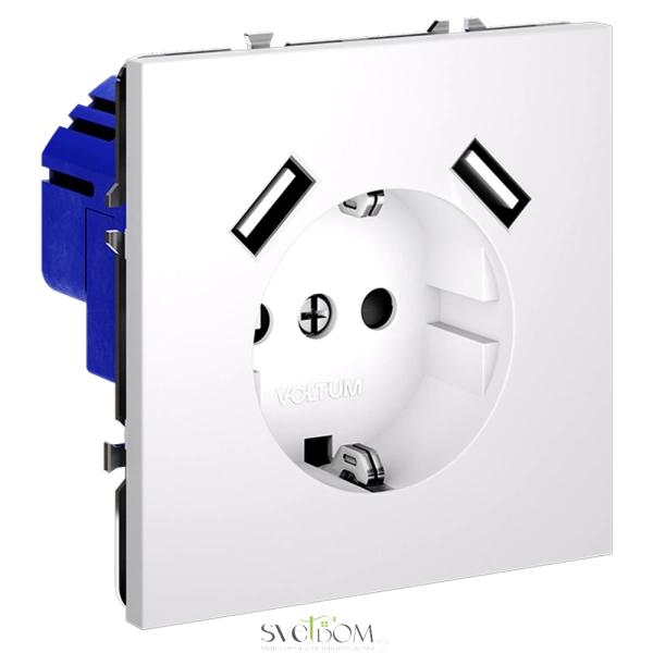Розетки с USB Voltum S70 VLS040402  Voltum VLS040402