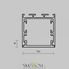Рассеиватель для профиля 35x35 (Чёрный, 3 м), ALM-35-B-DF-3M 642041 Maytoni