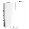 Выключатель двухклавишный Voltum S70 VLS020101  Voltum VLS020101