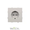 Розетки электрические с заземлением Voltum S70 VLS040102  Voltum VLS040102